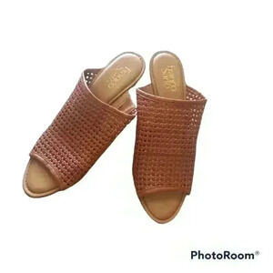 Franco Sarto Yvette Wedge Woven Sandals 8.5